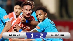 Kết quả Đà Nẵng 1-2 Nam Định: Thủ môn bị đuổi, Đà Nẵng thêm khổ vì Xuân Son