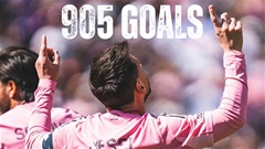 Lionel Messi lập cú đúp, cán mốc 905 bàn trong trận cầu kỷ lục tại MLS