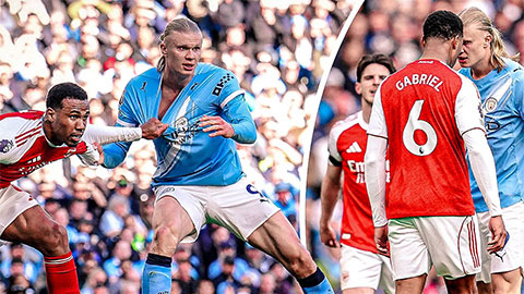 Vì sao Gabriel không bị thẻ đỏ sau những pha vật nhau với Haaland?