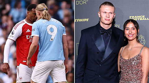 Erling Haaland bị bạn gái 'sấy' vì những vết xước do Gabriel để lại