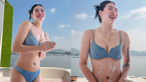 Sao bóng chuyền Thái Lan 'lột xác' thành siêu mẫu áo tắm