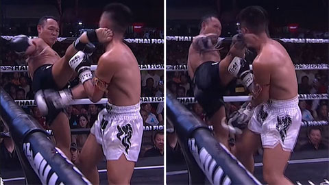 Huyền thoại Muay Thái, Saenchai hạ gục đối thủ sau 25 giây bằng một đòn đánh