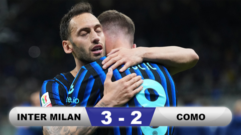 Inter Milan ngược dòng ngoạn mục trước Como để vào chung kết Coppa Italia