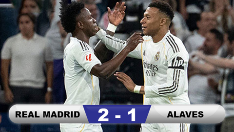 Mbappe và Vinicius giúp Real Madrid ngắt mạch trận không thắng