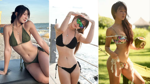 Em Kim gây bão mạng với bộ sưu tập bikini táo bạo