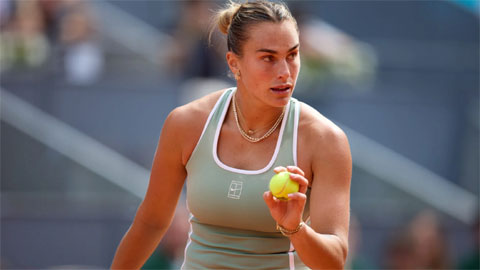 Aryna Sabalenka thắng nhọc ngày ra quân tại Madrid Open