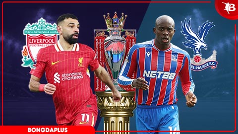 Trực tiếp Liverpool vs Crystal Palace, 21h00 ngày 25/4