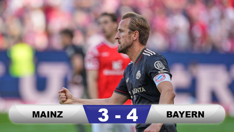 Kết quả Mainz 05 3-4 Bayern: Ngược dòng thần kì dù bị dẫn 0-3