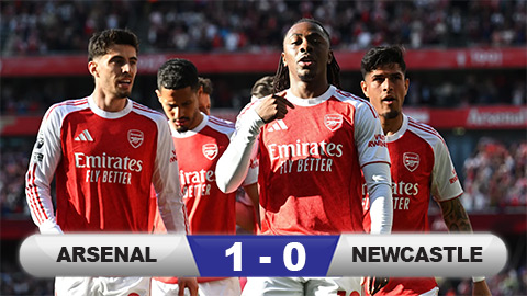 Kết quả Arsenal 1-0 Newcastle: Pháo thủ lấy lại ngôi đầu