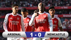 Kết quả Arsenal 1-0 Newcastle: Pháo thủ lấy lại ngôi đầu