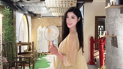 Hot girl bóng chuyền Đặng Thu Huyền nhập vai 'thần tiên tỷ tỷ' 