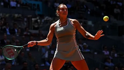 Aryna Sabalenka chạm mốc 150 trận thắng WTA 1000, tiến vào tứ kết Madrid Open