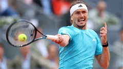 Alexander Zverev sánh ngang Federer và Nadal ở Madrid