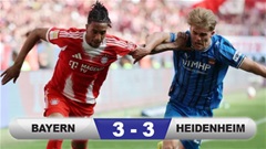 Kết quả Bayern 3-3 Heidenheim: Hùm xám thoát hiểm ngoạn mục