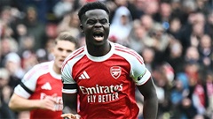 Trực tiếp Arsenal 2-0 Fulham: Saka nhân đôi cách biệt