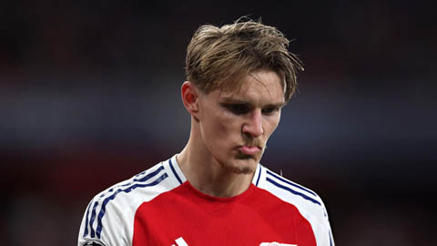 Odegaard khiến fan Arsenal lo lắng trước đại chiến với Atletico