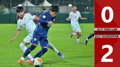 Highlight U17 Thái Lan vs U17 Tajikistan: 0-2 (VCK U17 châu Á 2026)