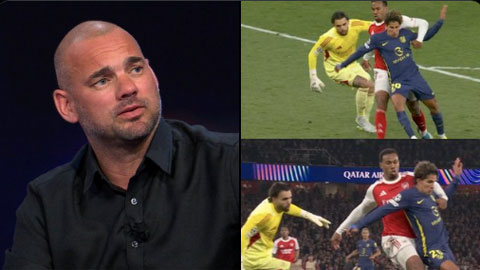 Sneijder đòi 'dẹp' trận Arsenal vs Atletico chỉ sau 35 phút theo dõi