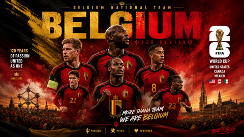 Giới thiệu ĐT Bỉ tại World Cup 2026: Trông cả vào Romelu Lukaku