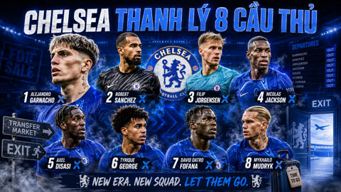 8 cầu thủ có thể đã chơi trận cuối cho Chelsea