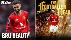Bruno Fernandes giành giải Cầu thủ hay nhất năm của FWA