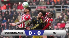 Kết quả Sunderland 0-0 MU: 1 điểm thất vọng của Quỷ đỏ