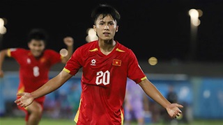 VIDEO Sỹ Bách dứt điểm chéo góc ghi bàn đẹp mắt (Trực tiếp: U17 Việt Nam 1-0 U17 Hàn Quốc)
