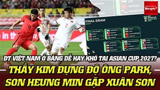 ĐT Việt Nam ở bảng dễ hay khó tại Asian Cup 2027? Thầy Kim đụng ông Park, Son Heung Min gặp Xuân Son
