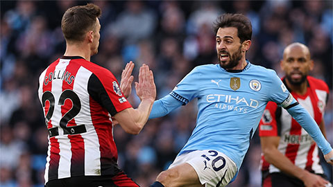 Bernardo Silva khiến fan Arsenal nổi điên sau trận Man City đại thắng Brentford
