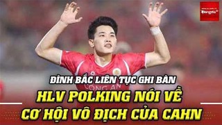 Đình Bắc liên tục 'nổ súng', HLV Polking nói gì về cơ hội vô địch sớm của CAHN?