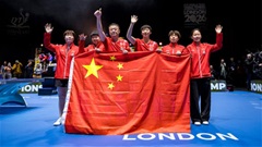 Bóng bàn Trung Quốc thống trị giải thế giới ở London