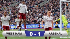 Kết quả West Ham 0-1 Arsenal: Pháo thủ tiến sát chức vô địch Ngoại hạng Anh