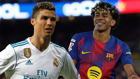18 tuổi, Lamine Yamal đã vượt Ronaldo ở La Liga