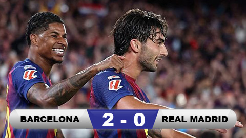Kết quả Barcelona 2-0 Real Madrid: Barca vô địch La Liga 2025/26