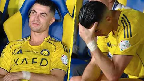Ronaldo ôm đầu lặng người khi đồng đội phản lưới, tuột chức vô địch sớm