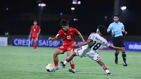 U17 UAE có bàn gỡ 2-2 (Trực tiếp: U17 Việt Nam 2-2 U17 UAE)