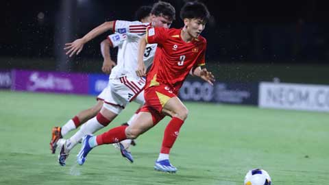 U17 Việt Nam nhận bàn thua ngay ở giây thứ 17 (Trực tiếp: U17 Việt Nam 0-1 U17 UAE)