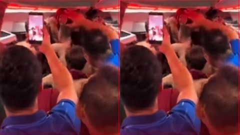 Cận cảnh U17 Việt Nam ăn mừng tưng bừng trên xe sau khi giành vé dự World Cup