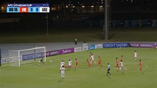 U17 Việt Nam nhận bàn thua ngay ở giây thứ 17 (Trực tiếp: U17 Việt Nam 0-1 U17 UAE)