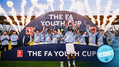 Truyền nhân nhà Heskey ghi bàn, Man City đánh bại MU để lên ngôi tại FA Youth Cup