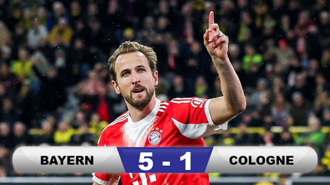 Kết quả Bayern 5-1 Cologne: Đại thắng ngày nâng cúp