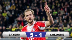 Kết quả Bayern 5-1 Cologne: Đại thắng ngày nâng cúp