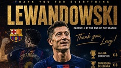Chính thức: Robert Lewandowski chia tay Barca sau mùa giải 2025/26