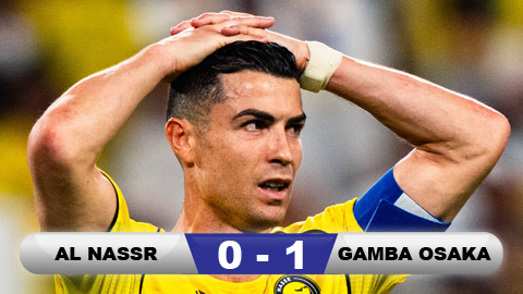 Kết quả Al Nassr 0-1 Gamba Osaka: Thất vọng Ronaldo