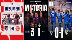 Vòng 37 La Liga: Real thắng nhọc, Barca và Atletico chia tay công thần