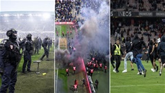 Ligue 1 hỗn loạn ở vòng cuối: CĐV tràn vào sân, pháo sáng và cảnh sát cơ động xuất hiện