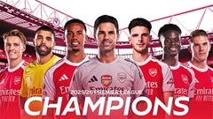 Arsenal đút túi núi tiền sau chức vô địch Premier League
