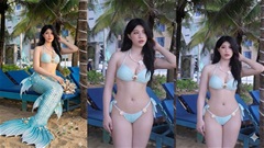 Hot girl sới vật Anh Thơ hóa nàng tiên cá siêu quyến rũ