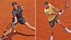 Jannik Sinner khác nhánh Djokovic ở Roland Garros 2026