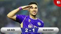 Hà Nội 2-1 Nam Định: Hoàng Hên tỏa sáng đưa Hà Nội vào Top 3